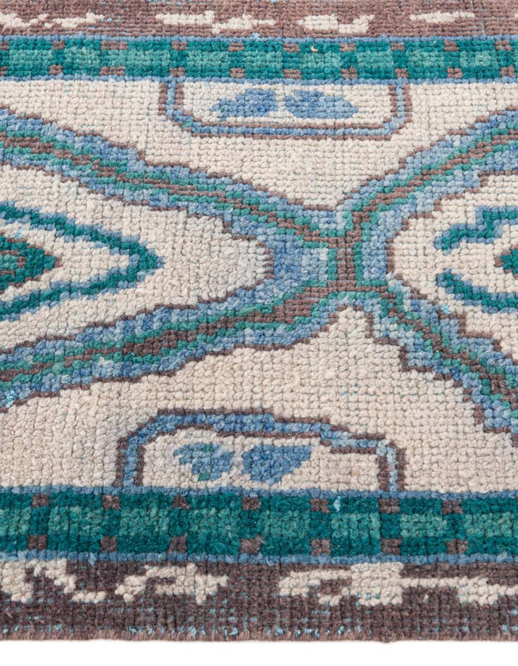 Detail image of  2' 8 x 8'  Hand Knotted Moroccan Wool Runner Rug