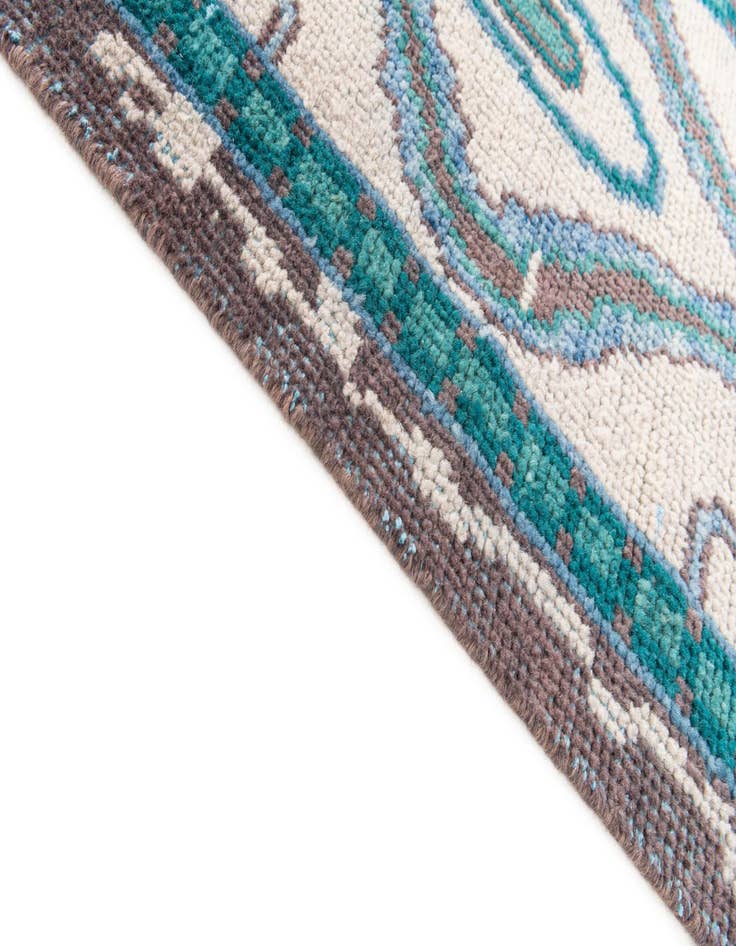 Detail image of  2' 8 x 8'  Hand Knotted Moroccan Wool Runner Rug