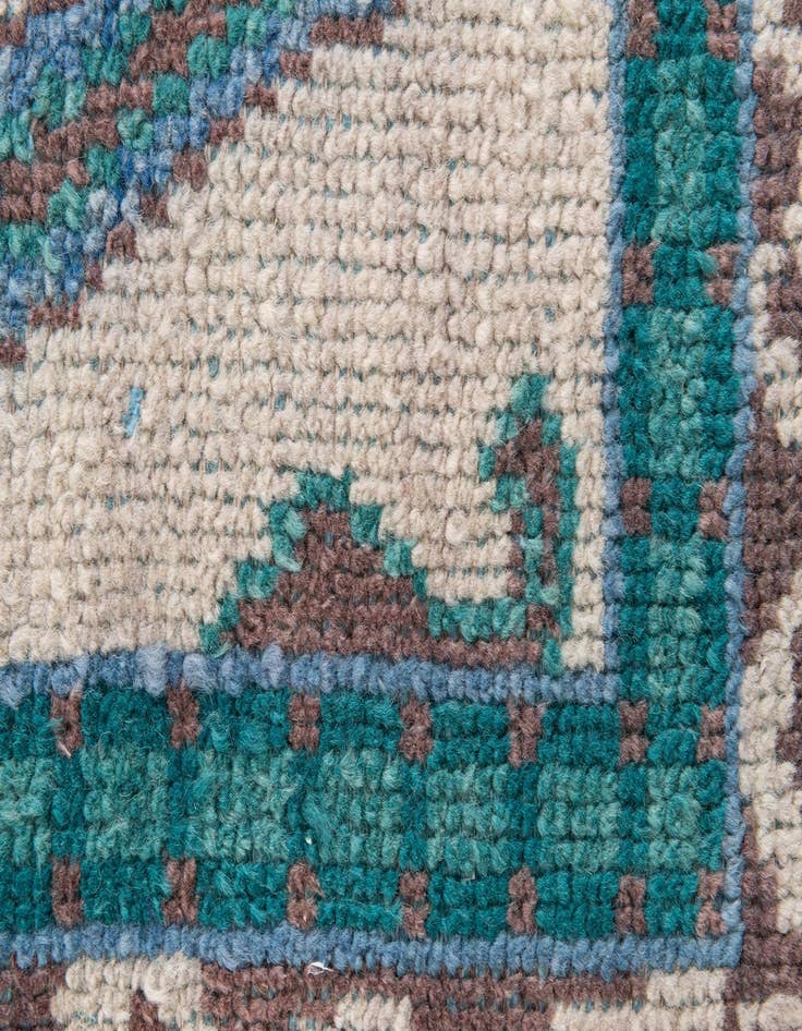 Detail image of  2' 8 x 8'  Hand Knotted Moroccan Wool Runner Rug