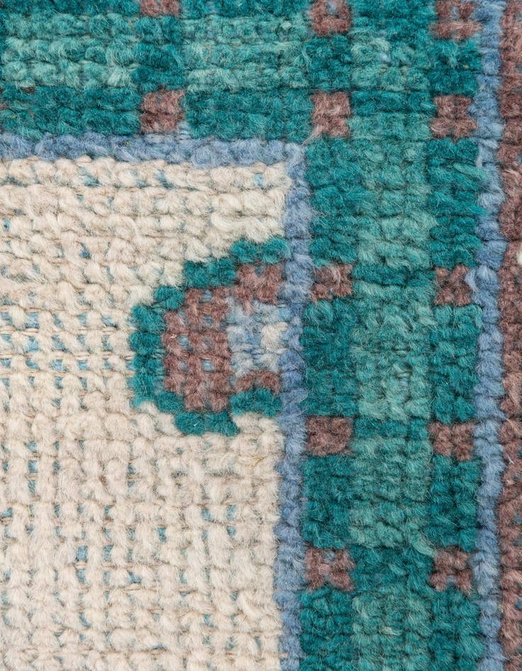 Detail image of  2' 8 x 8'  Hand Knotted Moroccan Wool Runner Rug