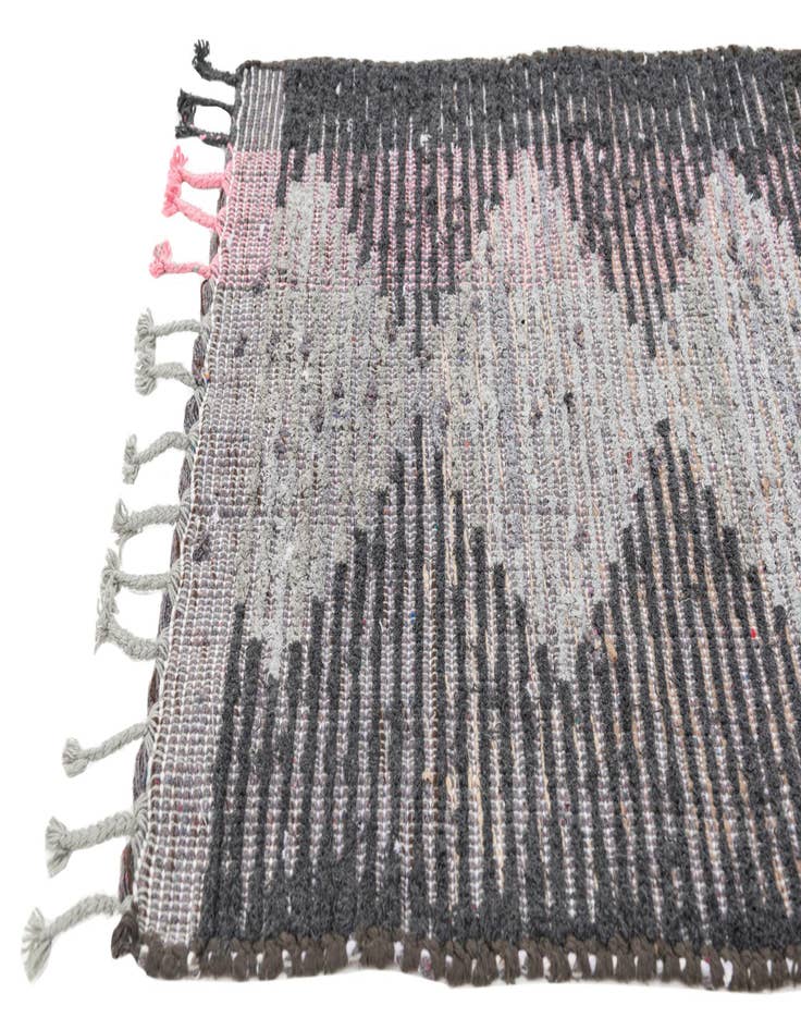 Detail image of  2' 7 x 14' 8  Hand Knotted Moroccan Wool Runner Rug