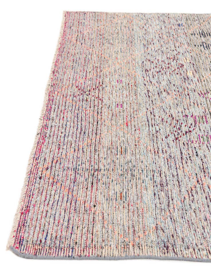 Detail image of  5' 3 x 15' 7  Hand Knotted Moroccan Wool Runner Rug