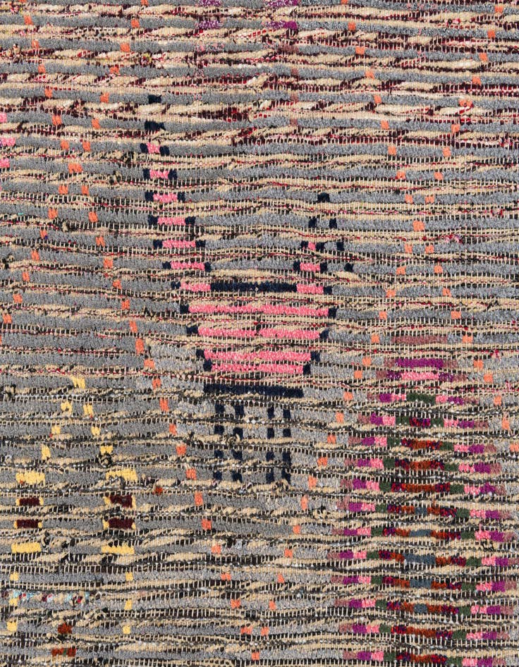 Detail image of  5' 3 x 15' 7  Hand Knotted Moroccan Wool Runner Rug