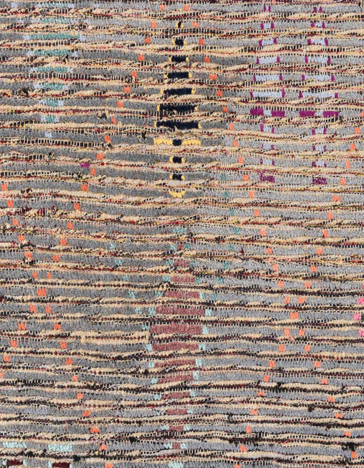 Detail image of  5' 3 x 15' 7  Hand Knotted Moroccan Wool Runner Rug