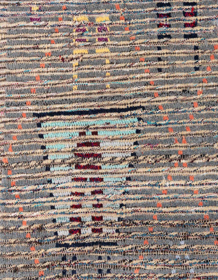 Detail image of  5' 3 x 15' 7  Hand Knotted Moroccan Wool Runner Rug