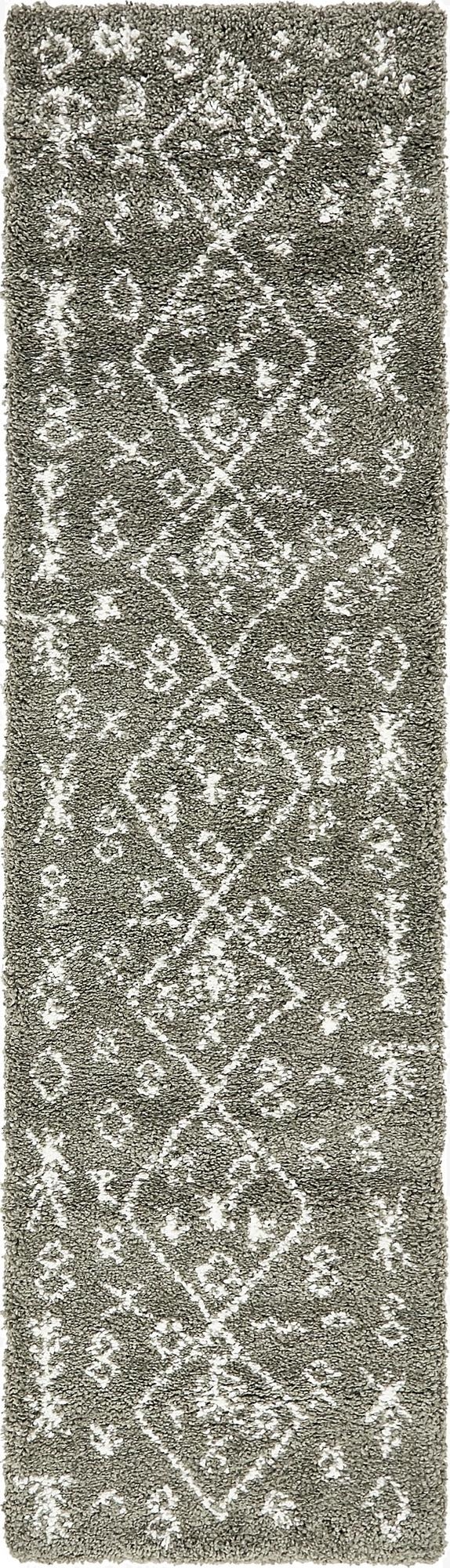  2' 7 x 10' Moroccan Shag Runner Rug