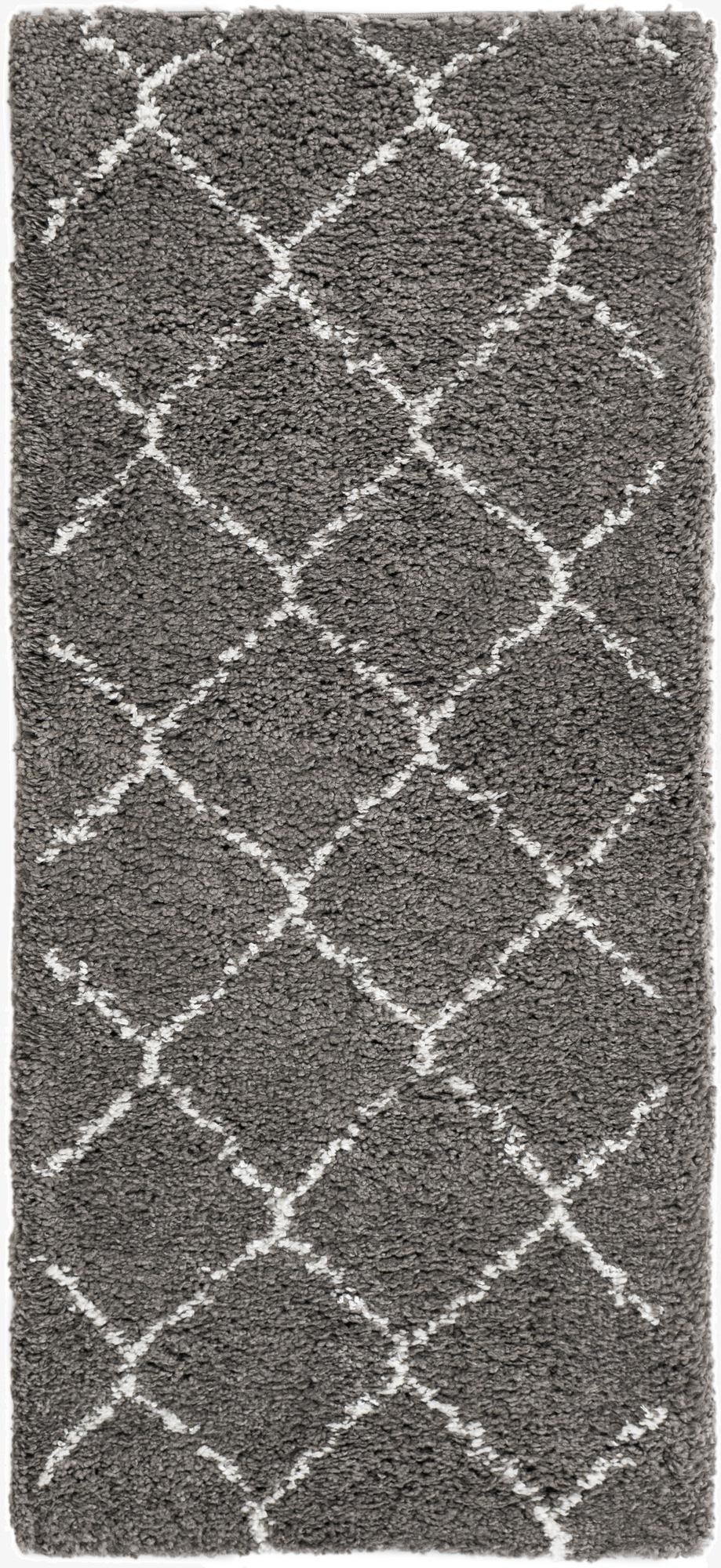  2' 7 x 6' Moroccan Shag Runner Rug