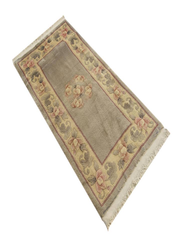 Detail image of  2' 3 x 4' 9  Hand Knotted Nepal Wool Runner Rug