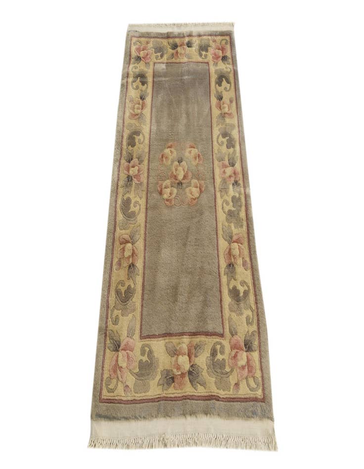 Detail image of  2' 3 x 4' 9  Hand Knotted Nepal Wool Runner Rug