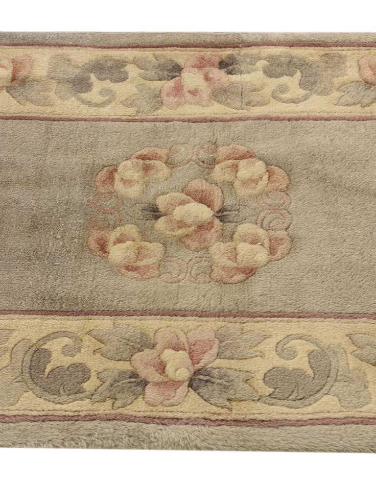 Detail image of  2' 3 x 4' 9  Hand Knotted Nepal Wool Runner Rug