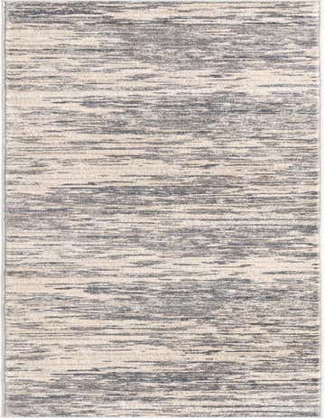 A 12 ft runner rug with an abstract, textured pattern in shades of gray and silver, ideal for a hallway.