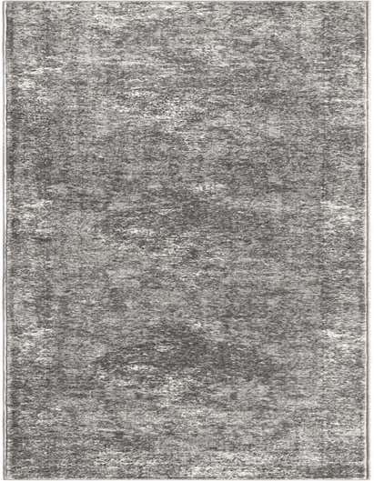 A 13 ft runner rug from the Rugs.com Oregon Collection, featuring a distressed gray and silver traditional pattern.
