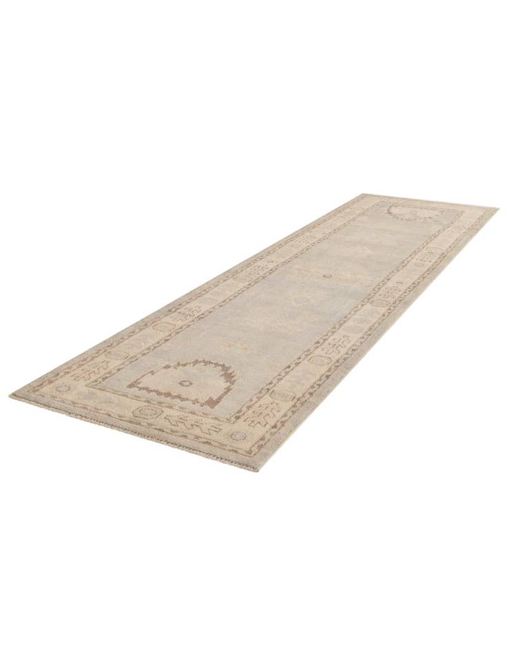 Detail image of  2' 10 x 10' 4  Hand Knotted Oushak Wool Runner Rug