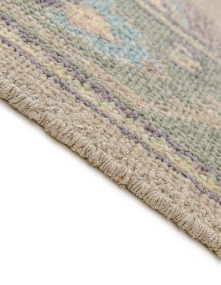Detail image of  2' 10 x 13' 2  Hand Knotted Oushak Wool Runner Rug