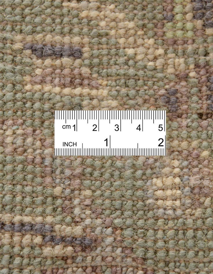 Detail image of  2' 10 x 13' 2  Hand Knotted Oushak Wool Runner Rug