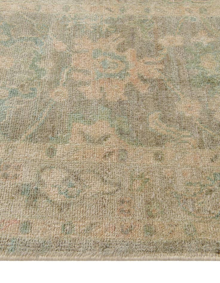 Detail image of  2' 8 x 9' 10  Hand Knotted Oushak Wool Runner Rug