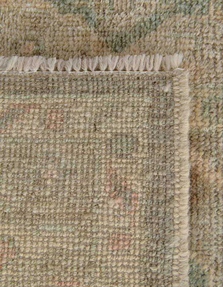 Detail image of  2' 8 x 9' 10  Hand Knotted Oushak Wool Runner Rug