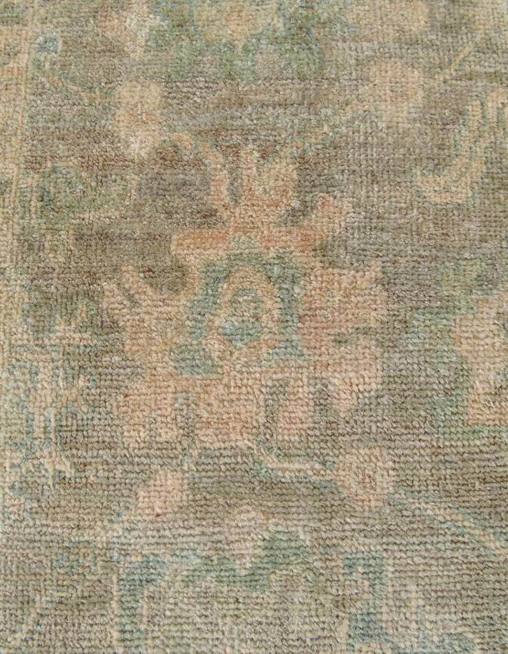 Detail image of  2' 8 x 9' 10  Hand Knotted Oushak Wool Runner Rug