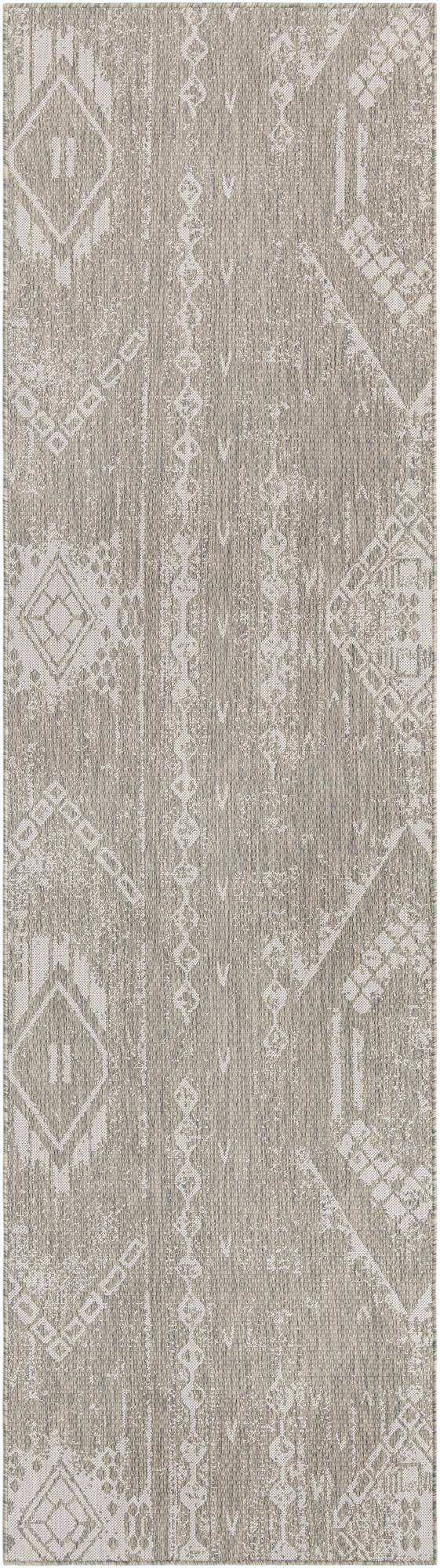  2' 7 x 12'  Washable Bohemian Indoor / Outdoor Runner Rug