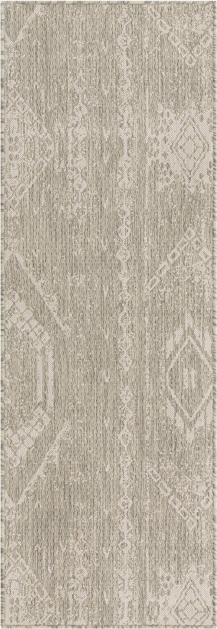  2' x 6'  Washable Bohemian Indoor / Outdoor Runner Rug