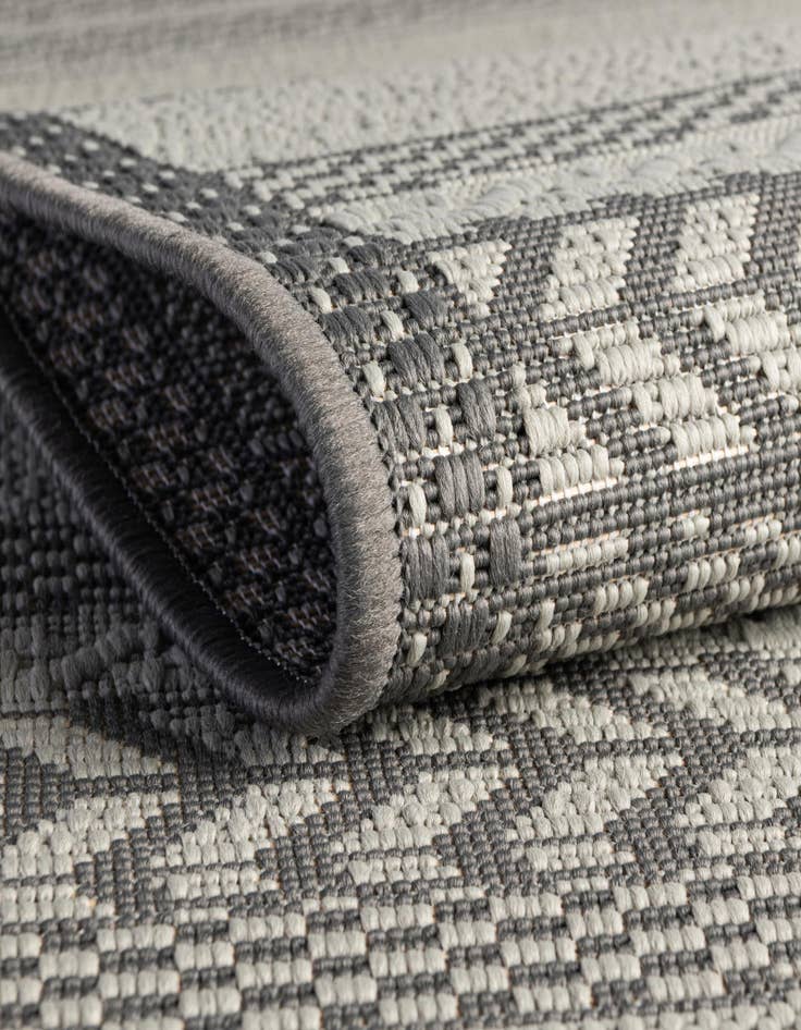 Detail image of  2' 2 x 6'  Washable Border Indoor / Outdoor Runner Rug