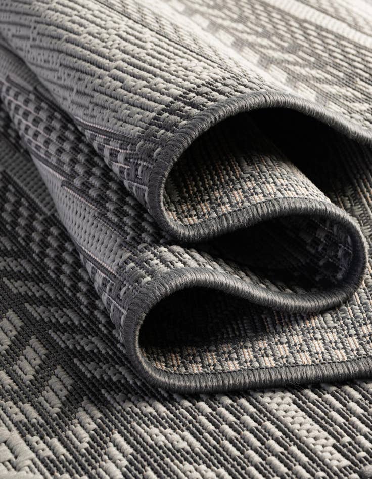 Detail image of  2' 2 x 6'  Washable Border Indoor / Outdoor Runner Rug