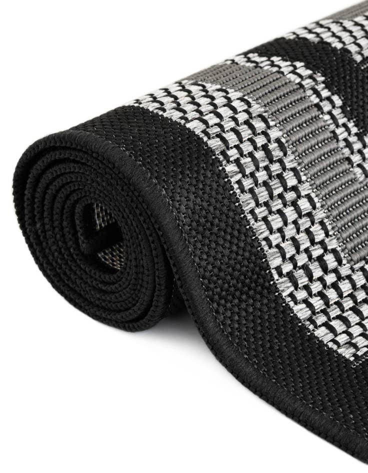 Detail image of  2' 2 x 6'  Washable Border Indoor / Outdoor Runner Rug