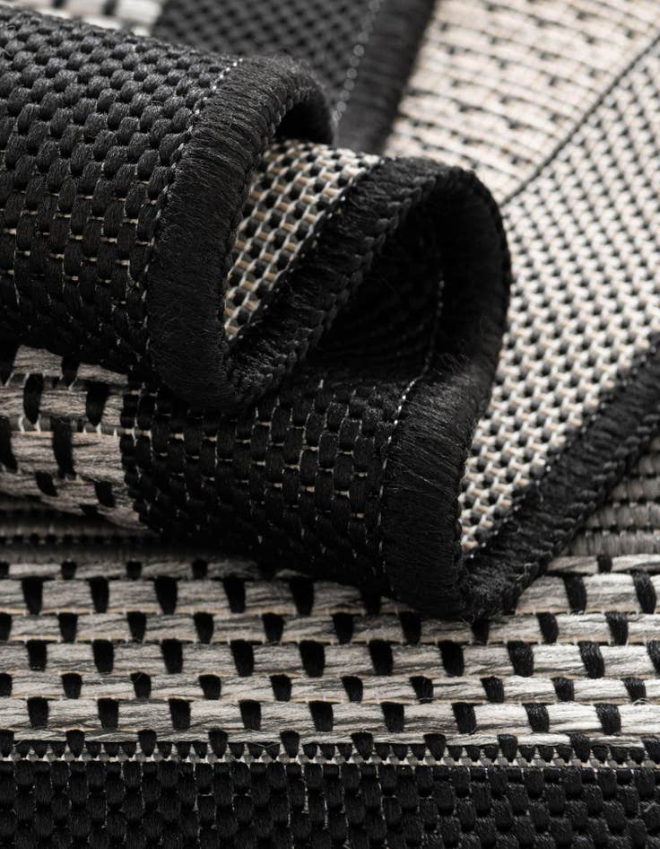 Detail image of  2' 2 x 6'  Washable Border Indoor / Outdoor Runner Rug