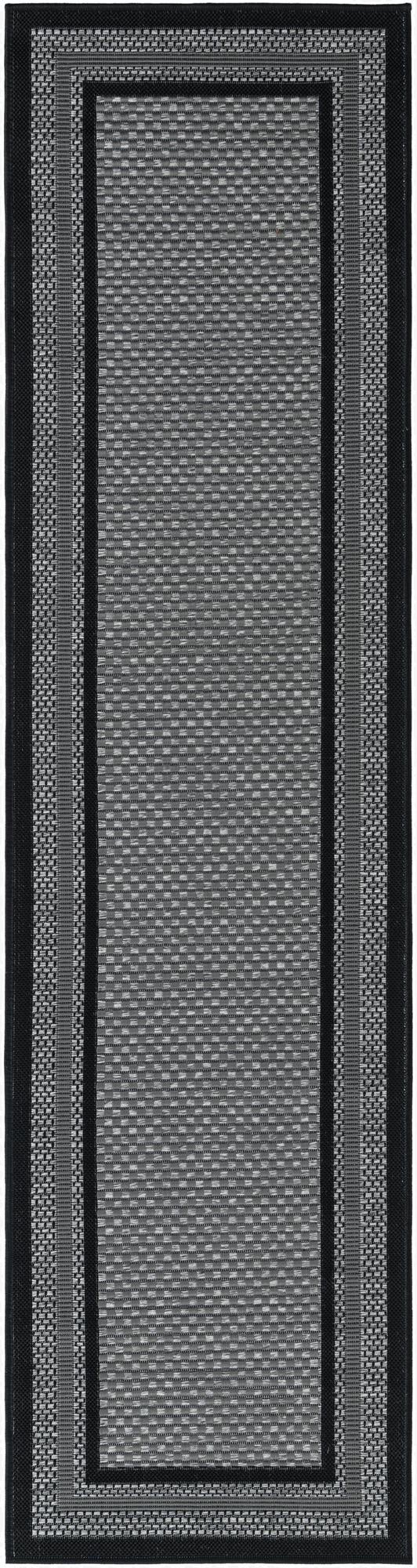  2' x 8'  Washable Border Indoor / Outdoor Runner Rug