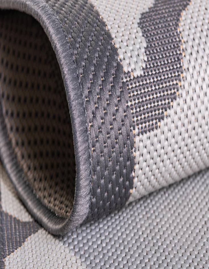 Detail image of  2' 2 x 6'  Washable Botanical Indoor / Outdoor Runner Rug