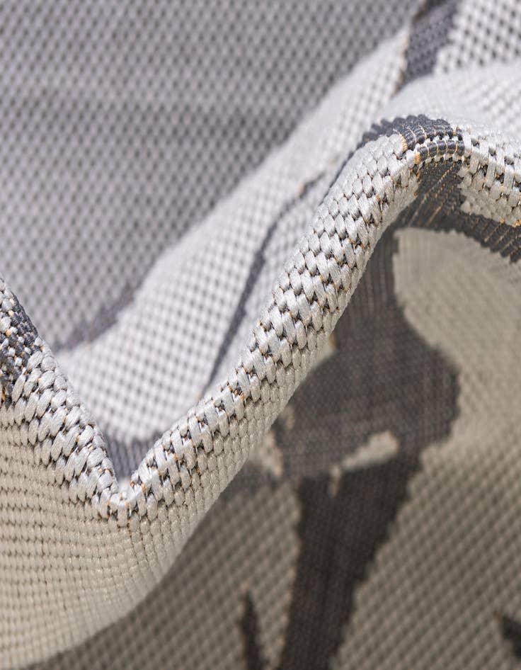 Detail image of  2' 2 x 6'  Washable Botanical Indoor / Outdoor Runner Rug