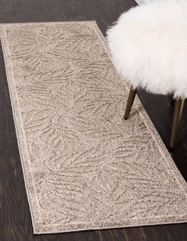 Detail image of  2' x 6'  Washable Botanical Indoor / Outdoor Runner Rug