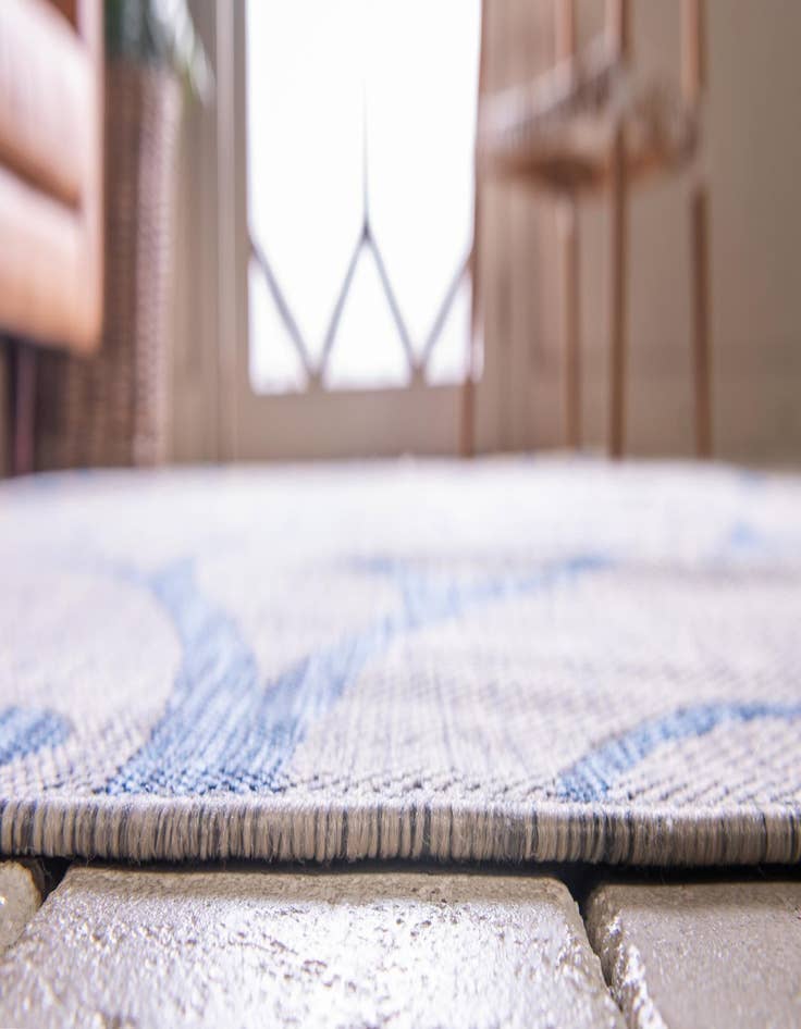 Detail image of  2' x 6'  Washable Botanical Indoor / Outdoor Runner Rug