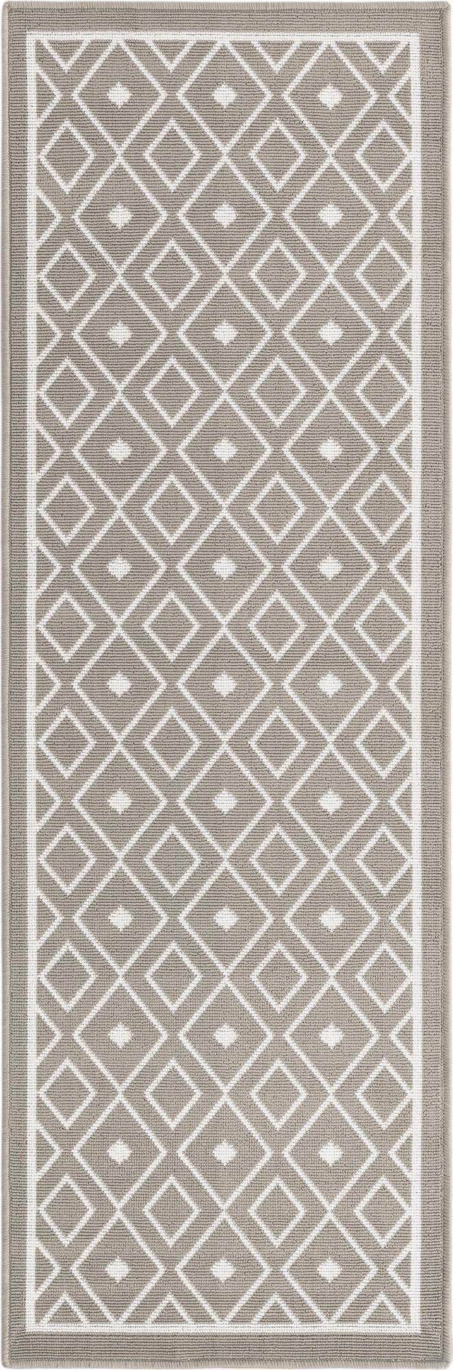  2' x 6'  Washable Lattice Indoor / Outdoor Runner Rug