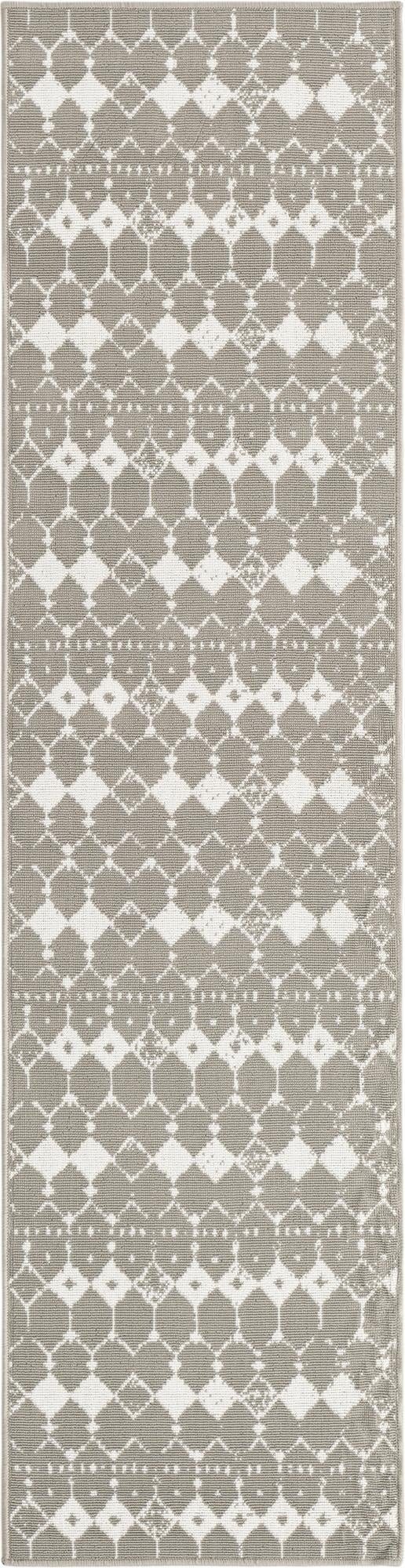  2' x 8'  Washable Lattice Indoor / Outdoor Runner Rug