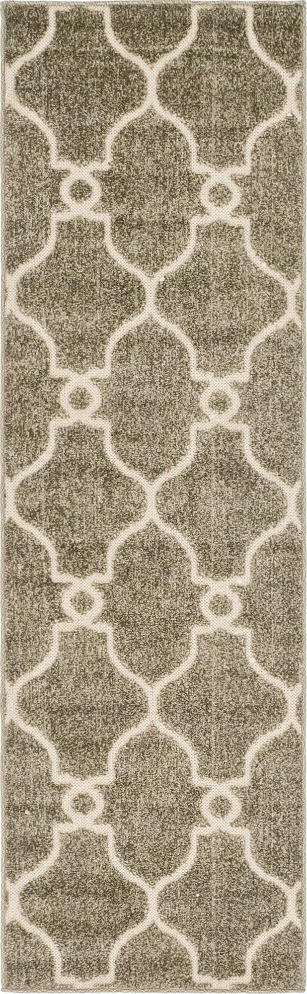  2' x 6'  Washable Lattice Indoor / Outdoor Runner Rug