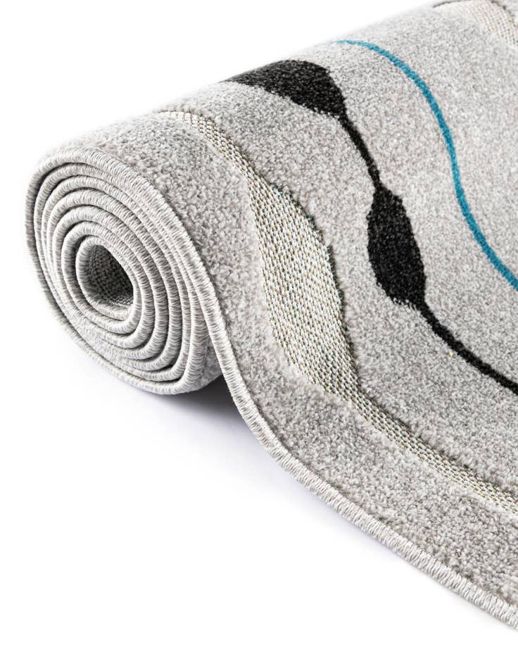 Detail image of  2' x 6'  Washable Modern Indoor / Outdoor Runner Rug
