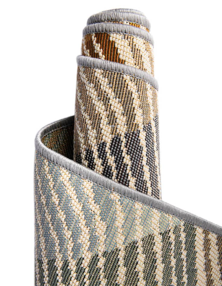 Detail image of  2' x 8'  Washable Modern Indoor / Outdoor Runner Rug