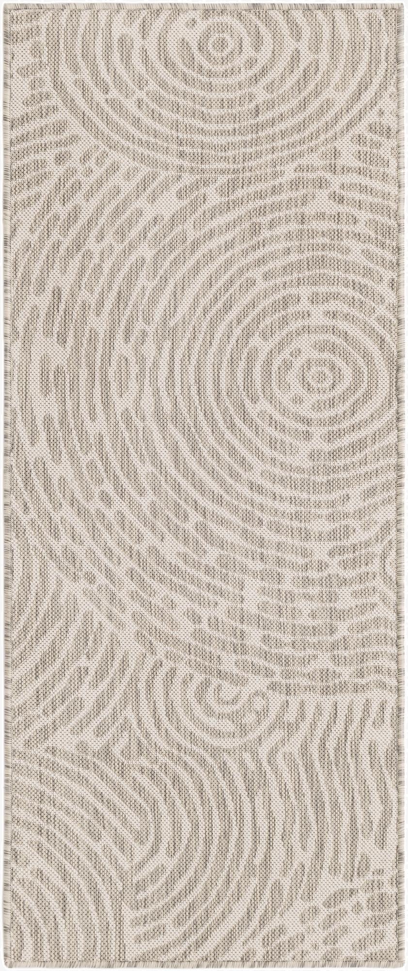  2' x 5' 3  Washable Modern Indoor / Outdoor Runner Rug