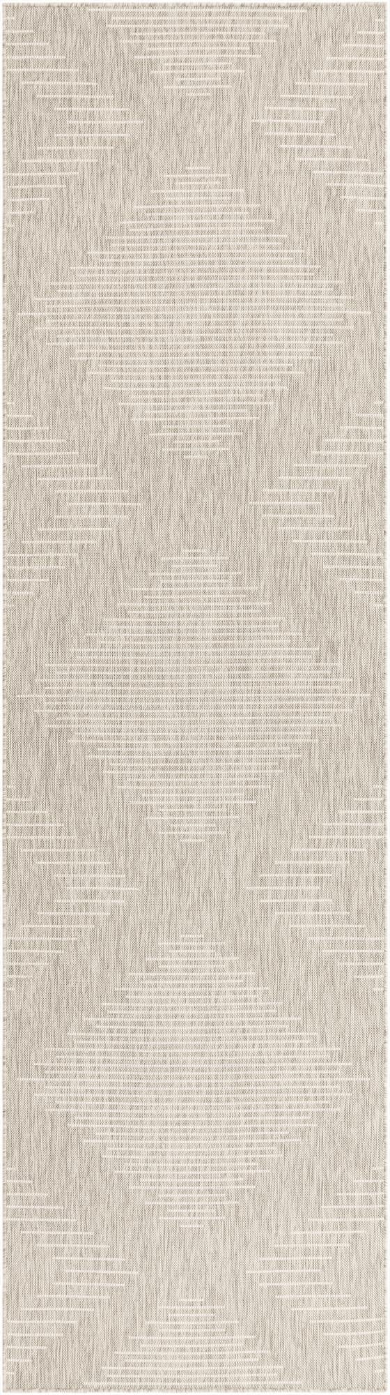  2' 7 x 12'  Washable Modern Indoor / Outdoor Runner Rug