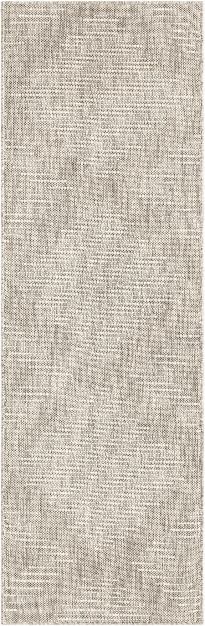  2' x 8'  Washable Modern Indoor / Outdoor Runner Rug