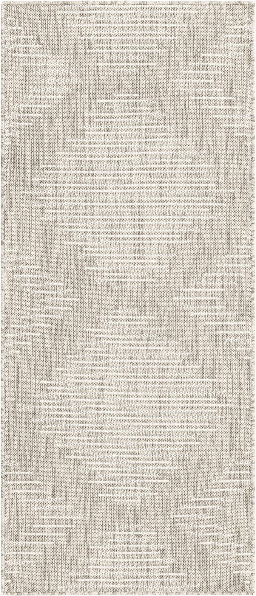  2' x 5' 3  Washable Modern Indoor / Outdoor Runner Rug