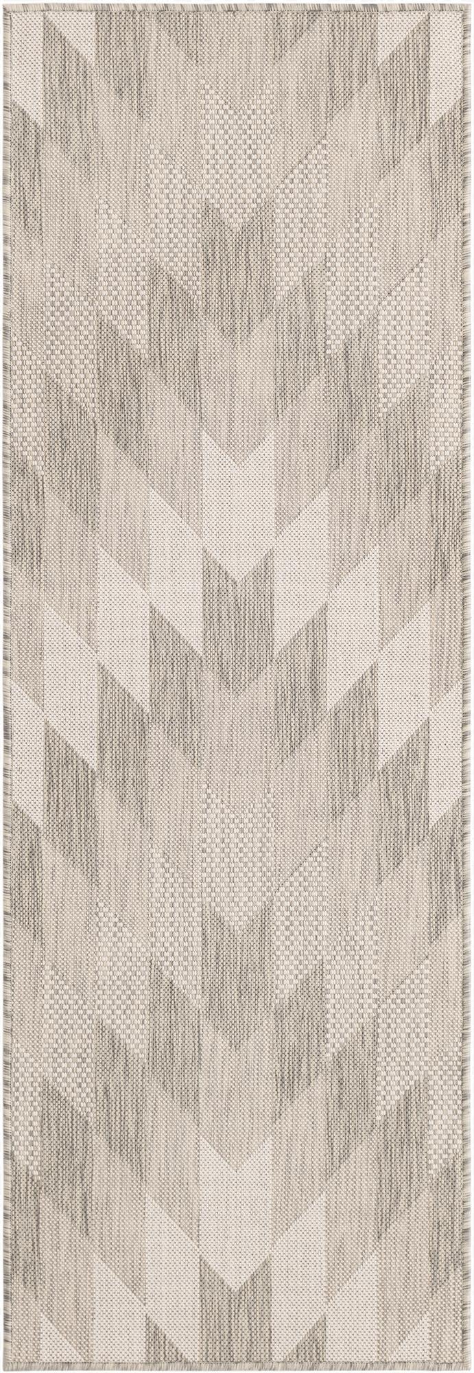  2' x 6'  Washable Modern Indoor / Outdoor Runner Rug