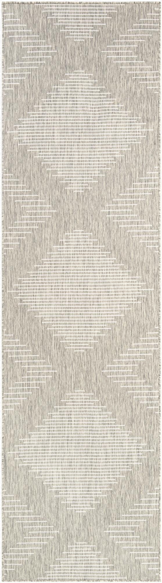  3' 3 x 12'  Washable Modern Indoor / Outdoor Runner Rug