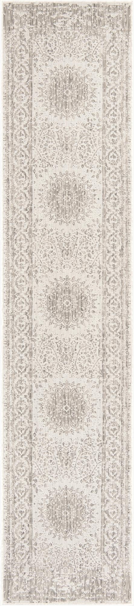  2' 7 x 12'  Washable Traditional Indoor / Outdoor Runner Rug