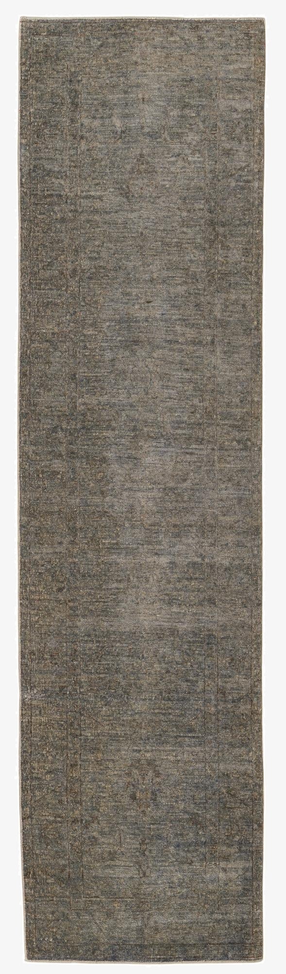  2' 5 x 9' 5  Hand Knotted Over-Dyed Ziegler Runner Rug
