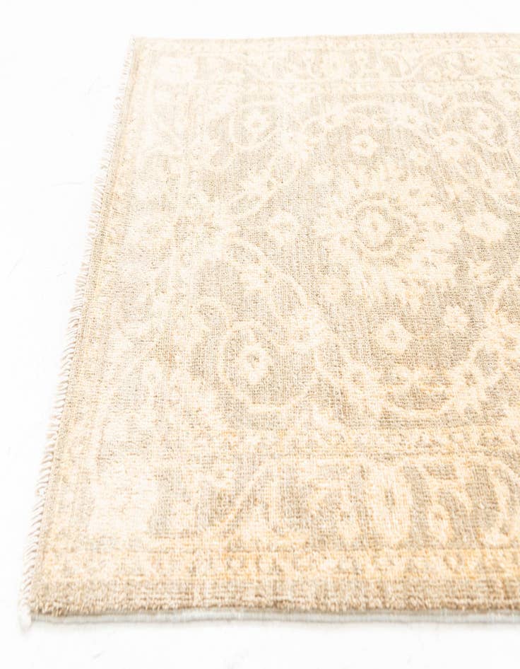 Detail image of  2' 7 x 9' 10  Hand Knotted Peshawar Ziegler Oriental Runner Rug