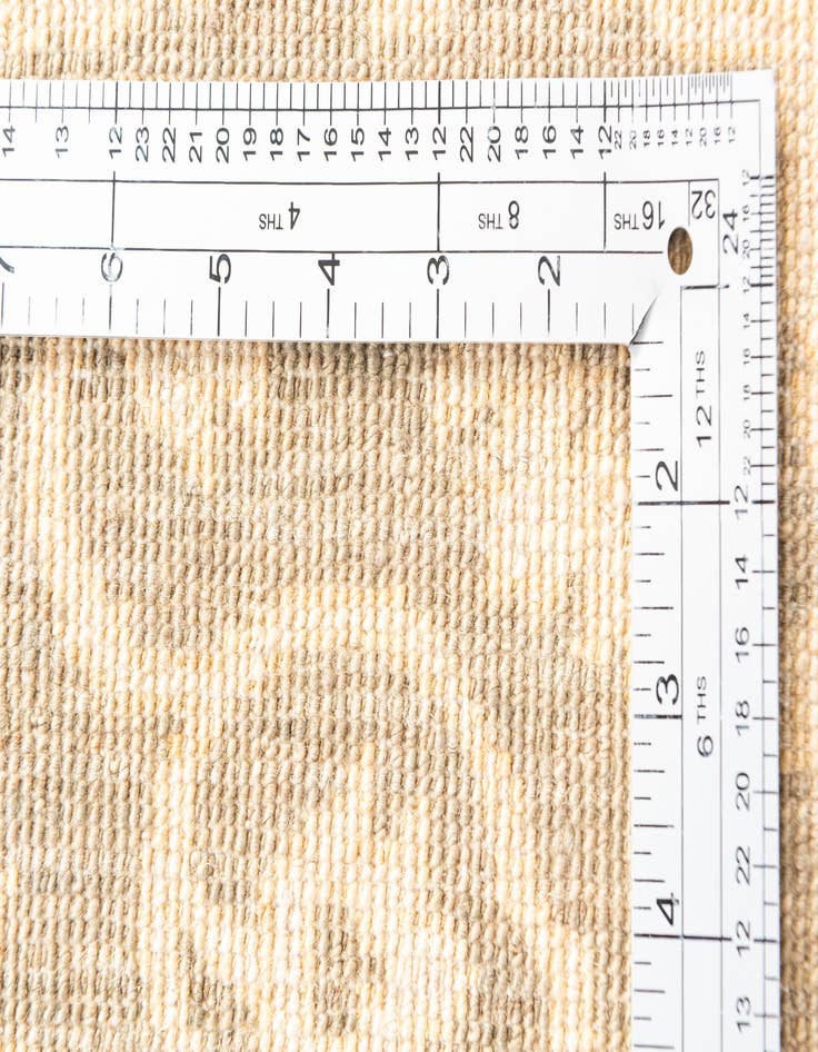 Detail image of  2' 7 x 9' 10  Hand Knotted Peshawar Ziegler Oriental Runner Rug