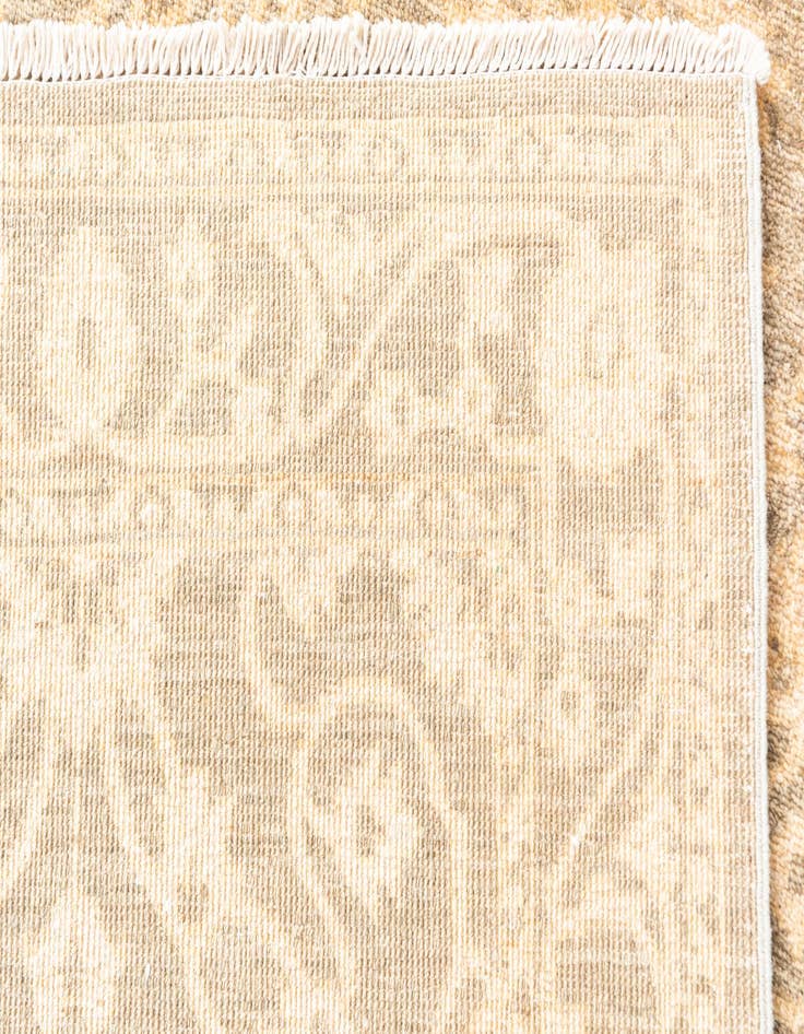Detail image of  2' 7 x 9' 10  Hand Knotted Peshawar Ziegler Oriental Runner Rug