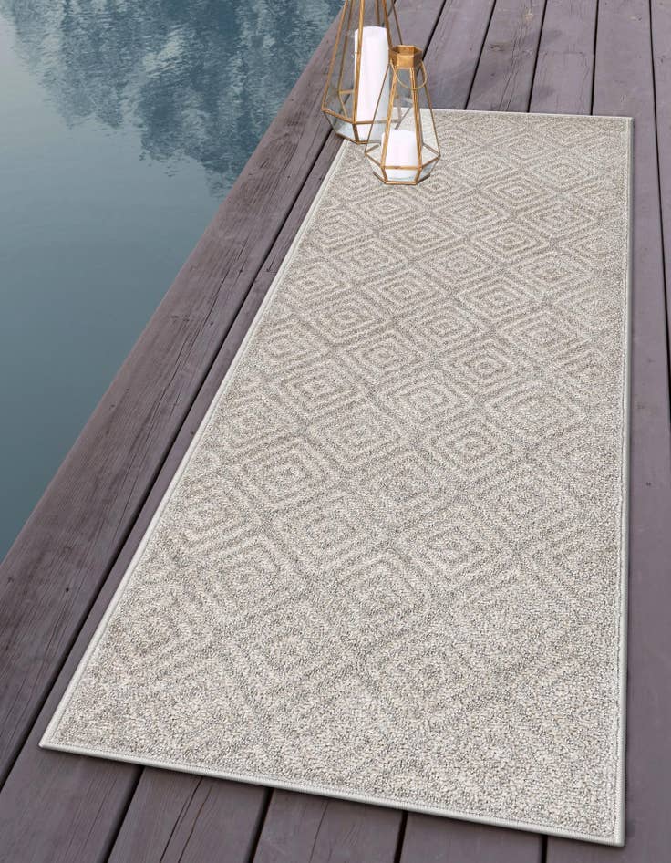 Detail image of  2' 7 x 10'  Washable Sabrina Soto Indoor / Outdoor Runner Rug